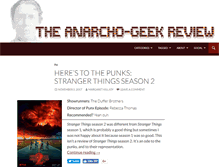 Tablet Screenshot of anarchogeekreview.com